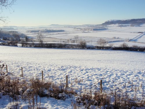 Snow covered Lyth Valley